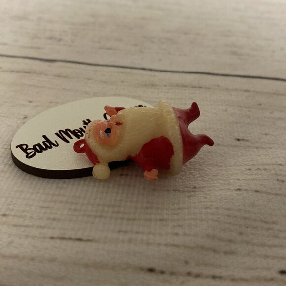 *Vintage Antique Teenie Christmas Plastic Dancing Santa Pendant Charm - Picture 3 of 5